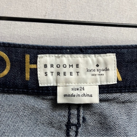Kate Spade Broome Street Dark Blue Ankle Jeans Sz 24 - Picture 10 of 10